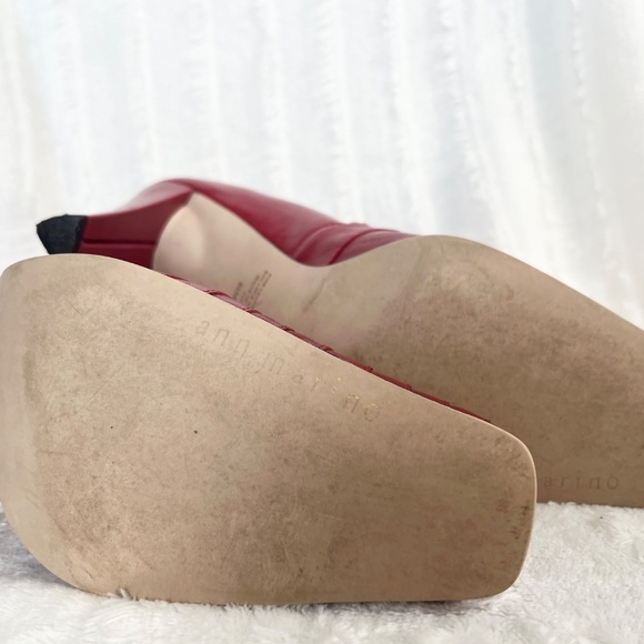 Ann Marino Red Heeled Boots - Picture 4 of 7